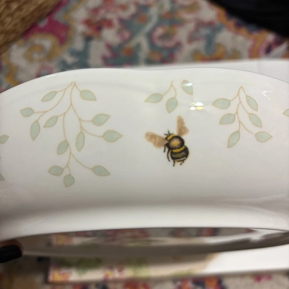 Lenox Butterfly Meadow Floral Serving Bowl - White and Multicolor - Picture 5 of 15